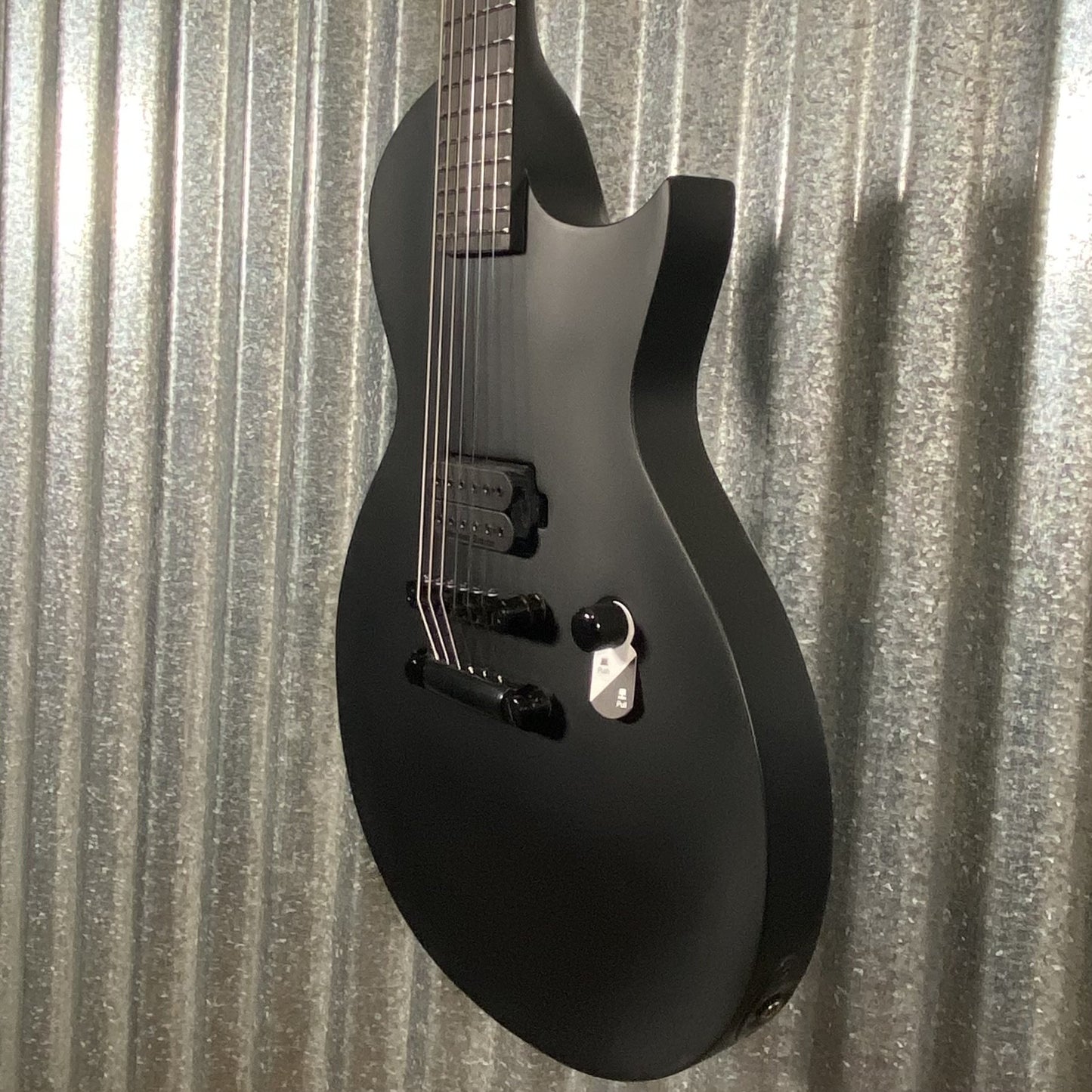 ESP LTD EC Black Metal Black Satin Guitar ECBKMBLKS #1990 Used