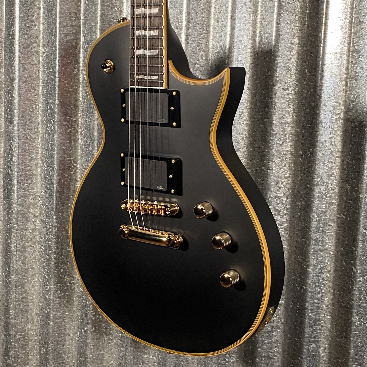 ESP LTD EC-1000 Vintage Black EMG Guitar & Case #0157 Used
