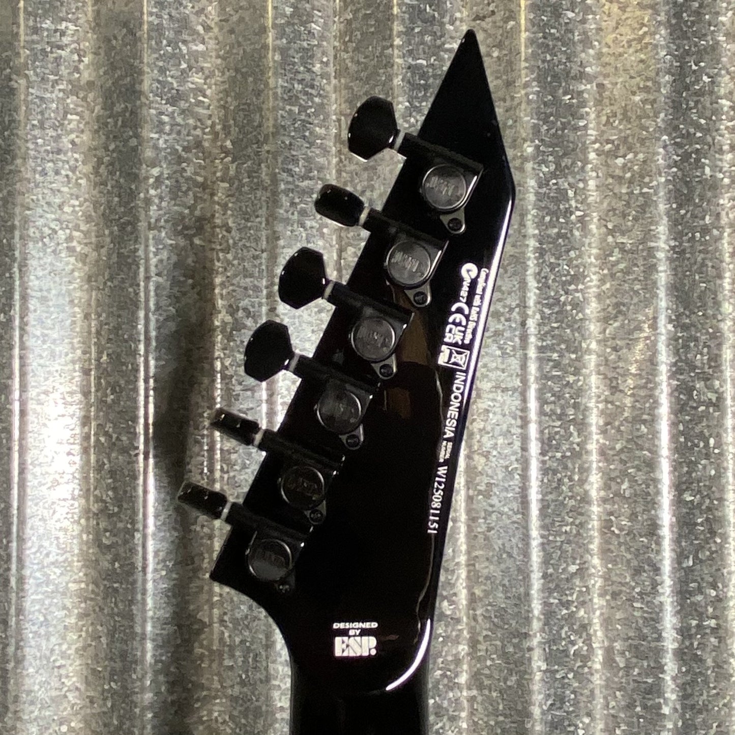 ESP LTD M-201BHT Baritone Hard Tail Black Guitar & Case #1151 Used