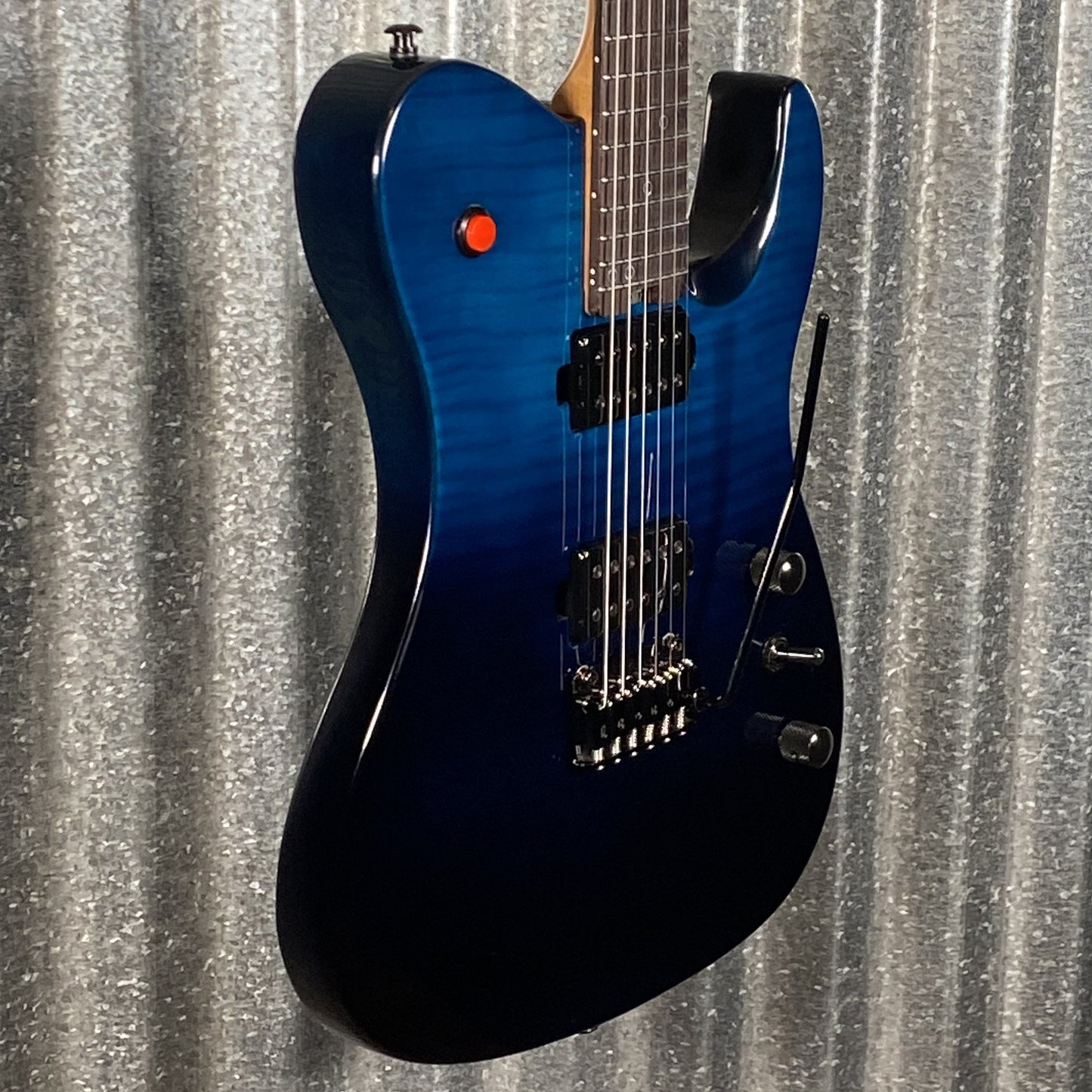 Westcreek Guitars Helyx T Style Dual Humbucker Ocean Vortex Blue Guitar #0050 Used