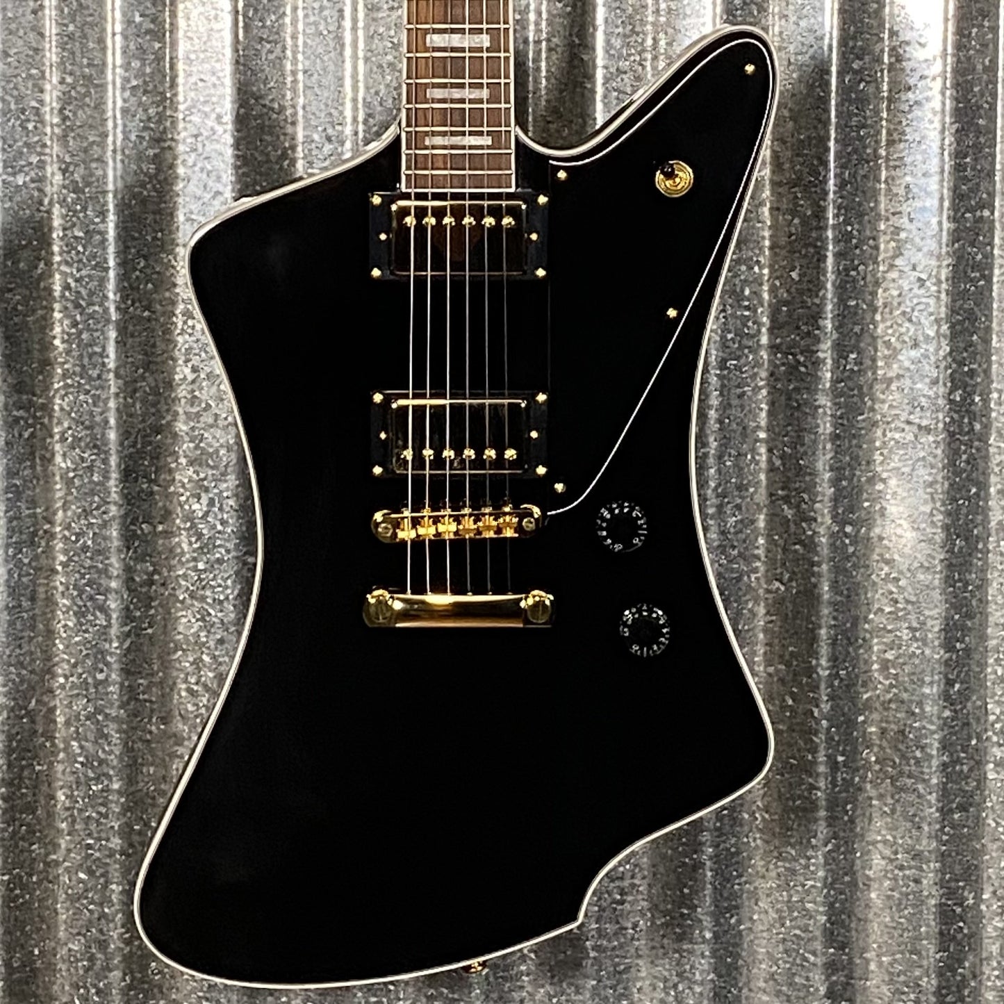 Westcreek Guitars Mirage T Bird Style Dual Humbucker Guitar Black #0003 Used