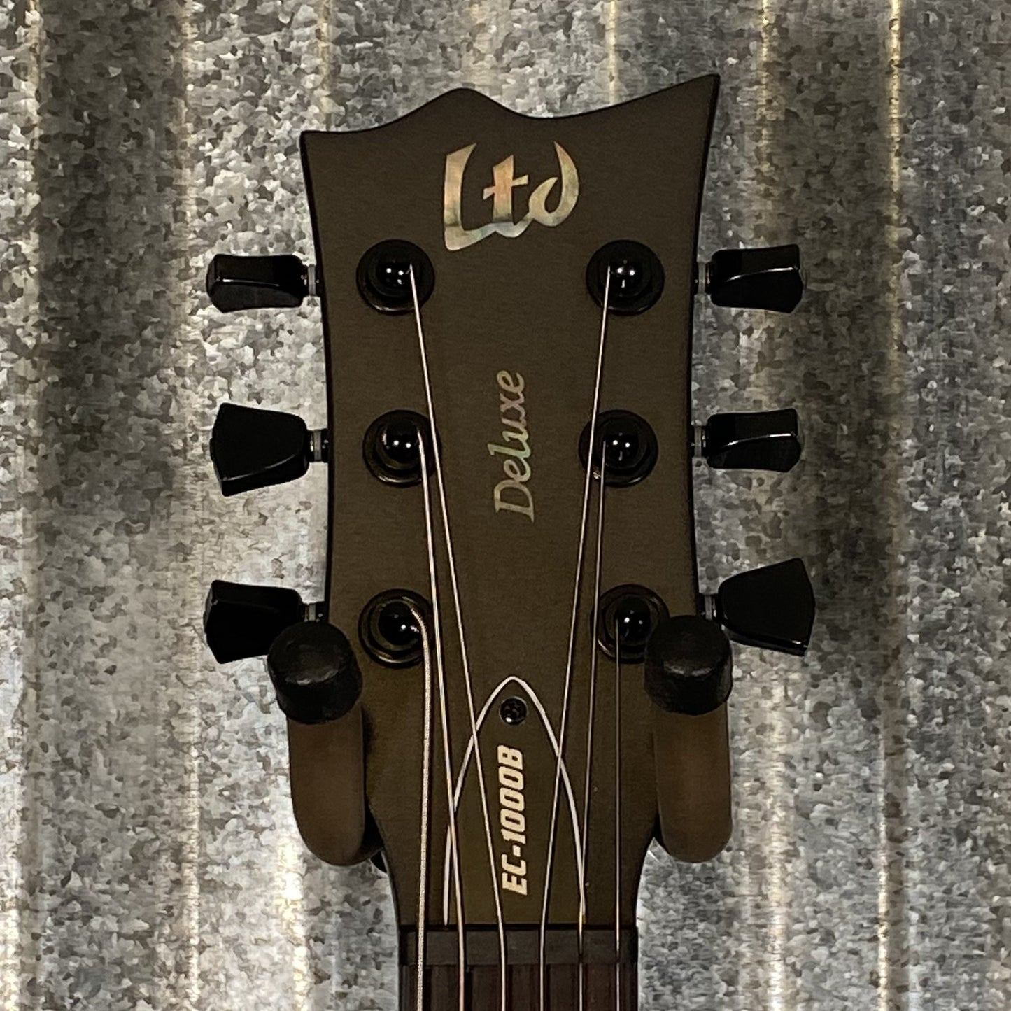 ESP LTD EC-1000B Baritone Charcoal Metallic Satin Guitar #0708 Used