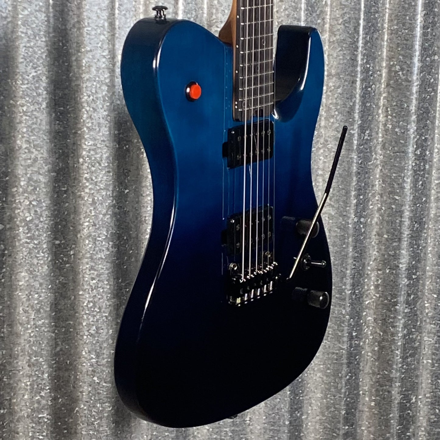 Westcreek Guitars Helyx T Style Dual Humbucker Ocean Vortex Blue Guitar #0027 Used