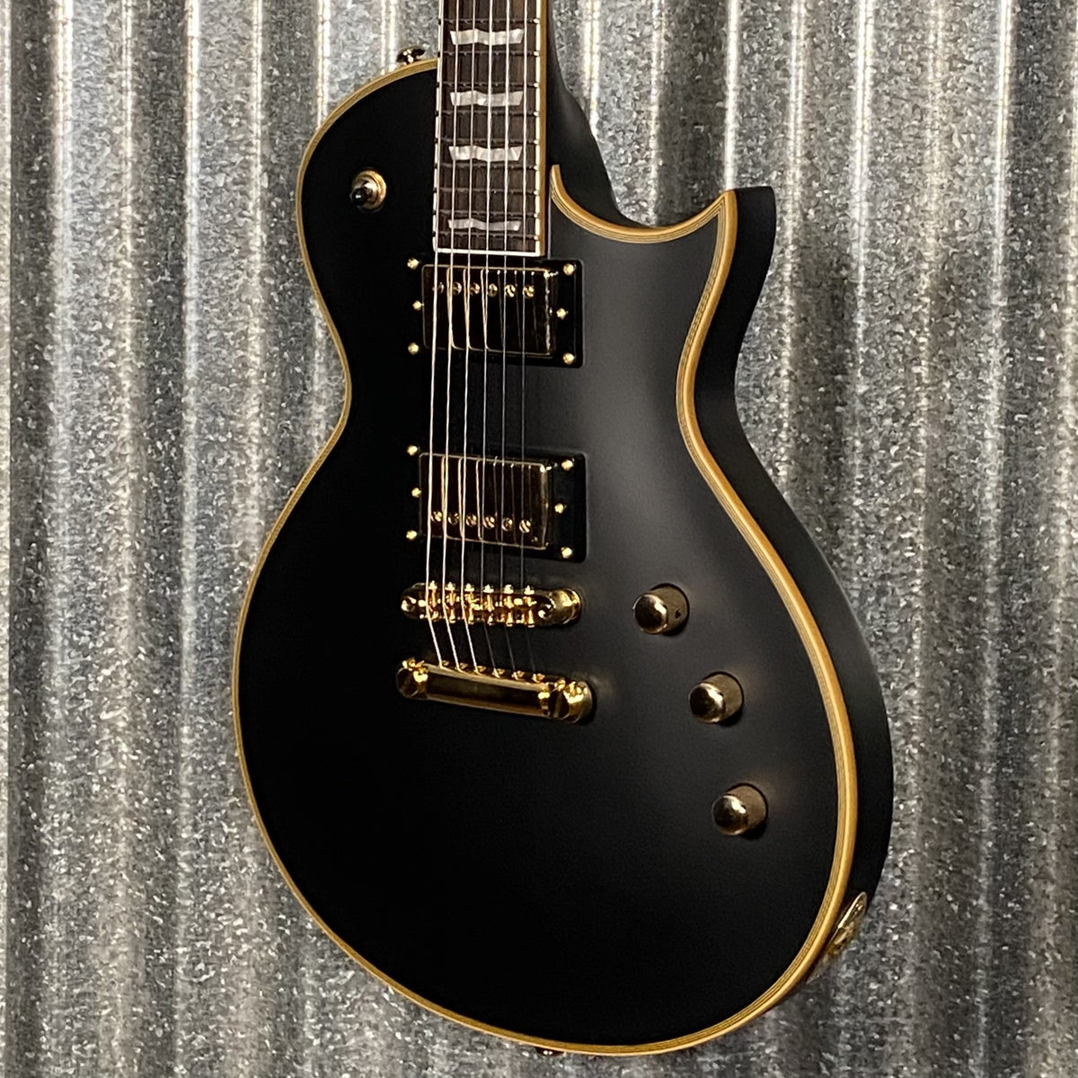 ESP LTD EC-1000 Vintage Black Guitar EC1000VBD #1078 Used