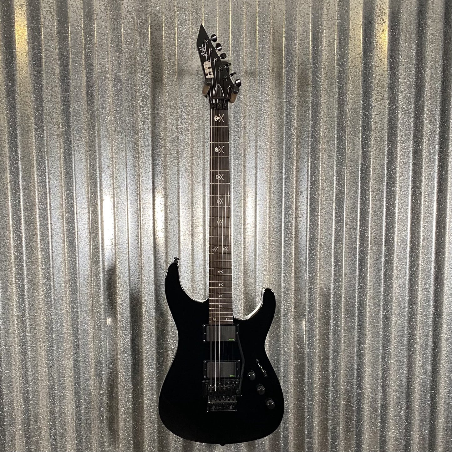 ESP LTD KH-602 Kirk Hammett EMG Black Guitar & Case LKH602 #0266 Used