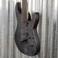 ESP LTD M-1007 7 String Multi Scale Flame See Thru Black Satin Guitar M1007MSFMSTBLKS #1012 Used