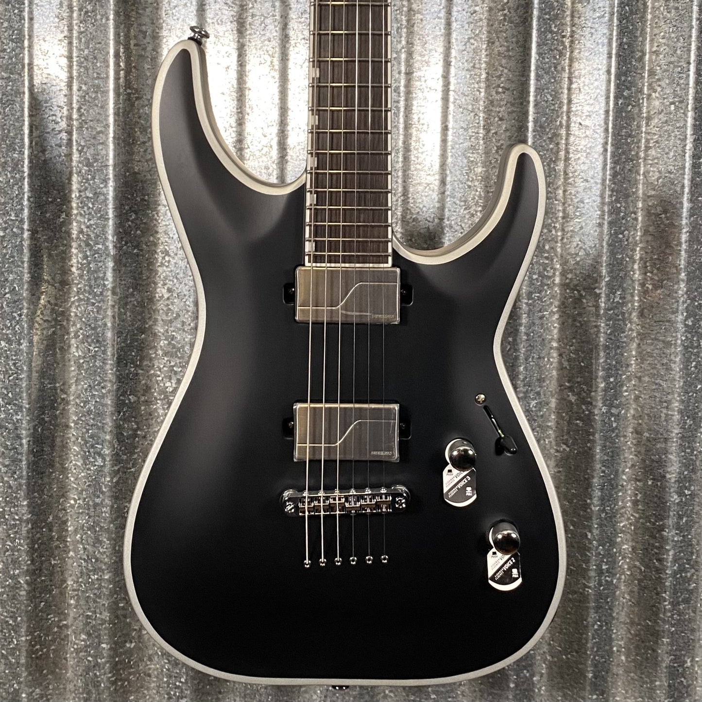 ESP LTD MH-1000NT Bold Binding Black Satin Guitar MH1000NTBBBLKS #0587 Used