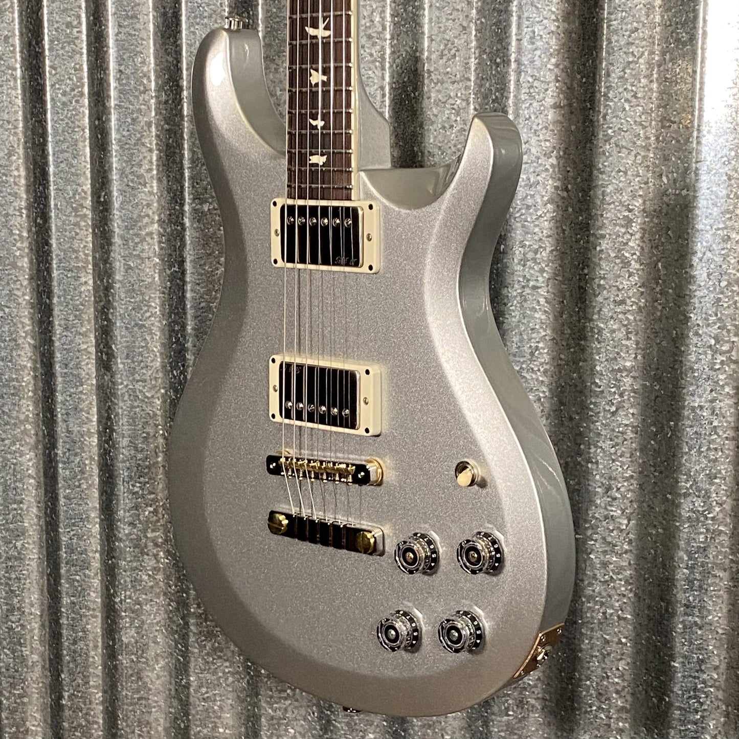 PRS Paul Reed Smith USA S2 MCCarty 594 Thinline Platinum Metallic Guitar & Bag #7220