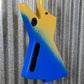 Westcreek Guitars Revenge Explorer Style Gradient Blue Yellow #0157 Used