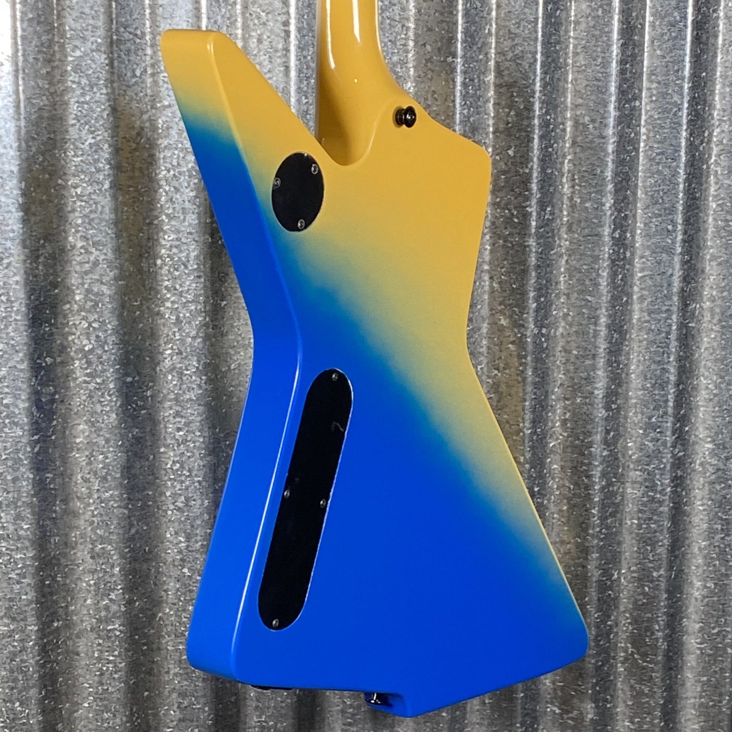 Westcreek Guitars Revenge Explorer Style Gradient Blue Yellow #0157 Used
