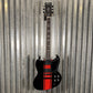 Westcreek Guitars Racer SG Offset Style Black Red Stripe #0043 Used