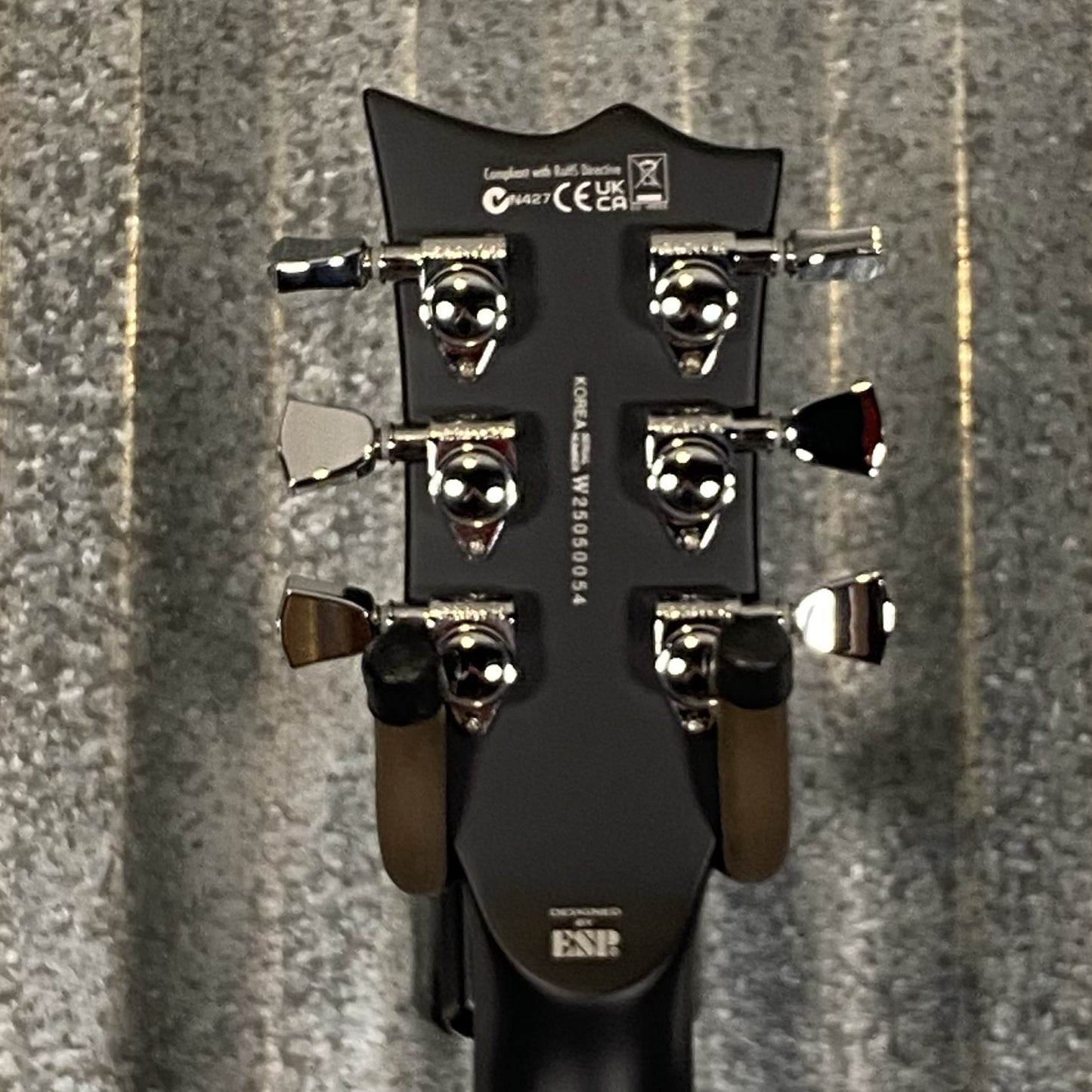 ESP LTD EC-1000 ET Evertune Bold Binding Black Guitar & Case #0054 Used