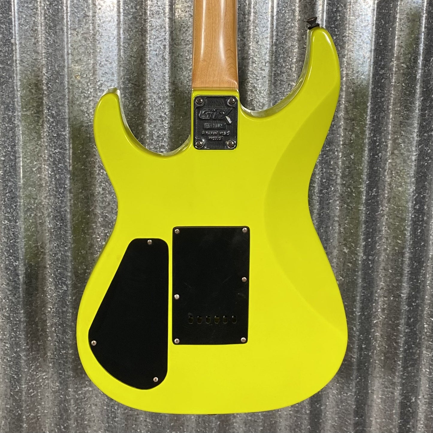 Applause GTX-23 Superstrat Neon Yellow Guitar 1980's Korea #9982 Used