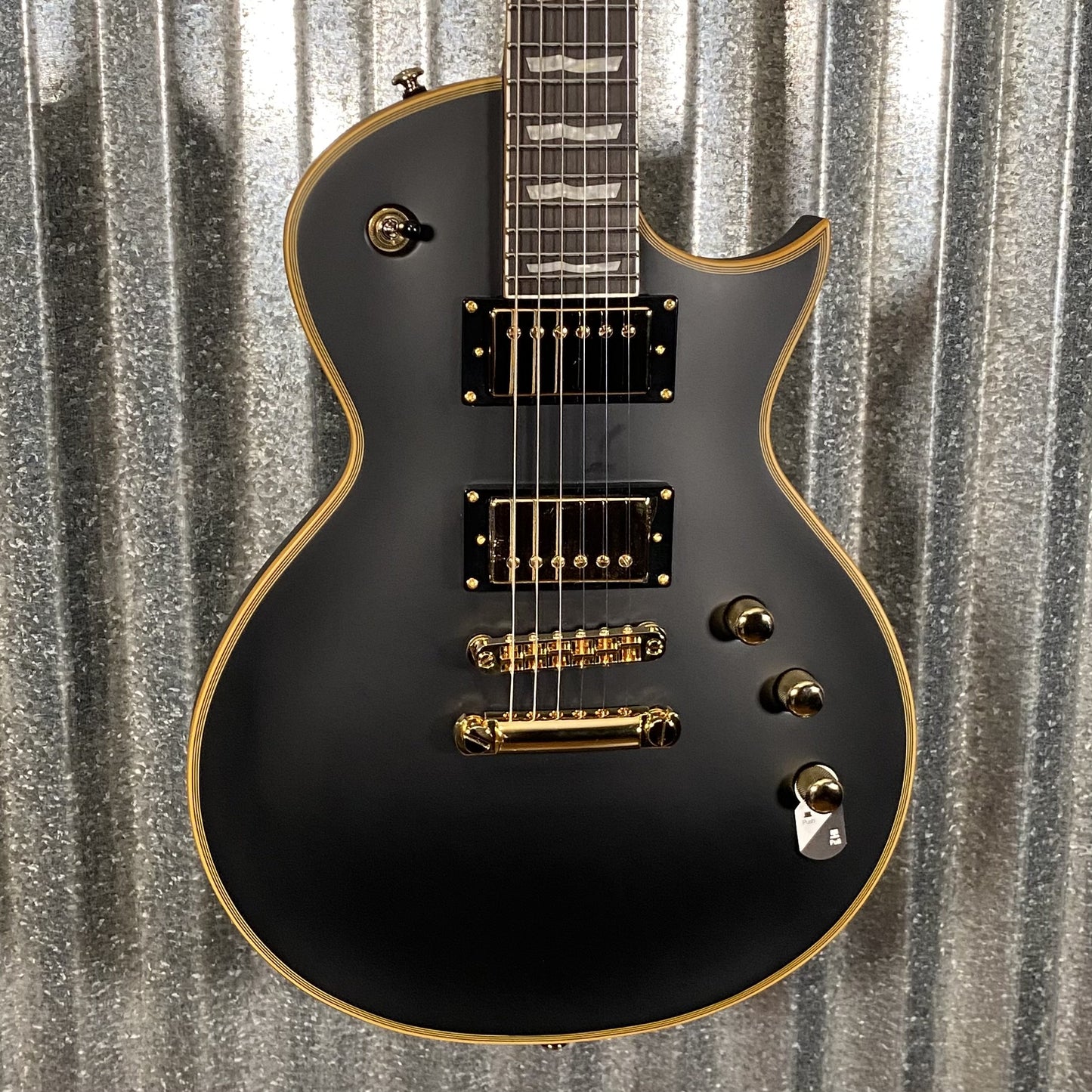ESP LTD EC-1000 Vintage Black Seymour Duncan Guitar & Case #0092 Used