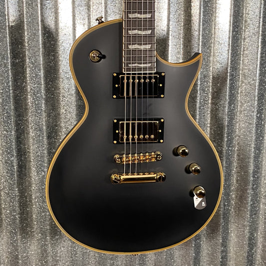 ESP LTD EC-1000 Vintage Black Seymour Duncan Guitar & Case #0092 Used