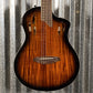 Ortega RTPDLX-ACA Acacia Burst Thinline Nylon Acoustic Electric Guitar & Bag #0020