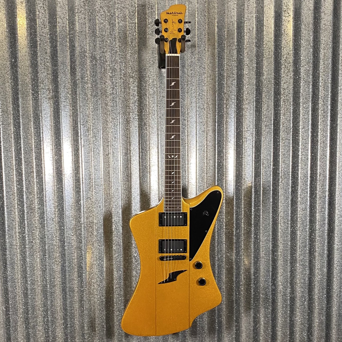 Westcreek Guitars Mirage T Bird Style Dual Humbucker Guitar Gold #0076 Used