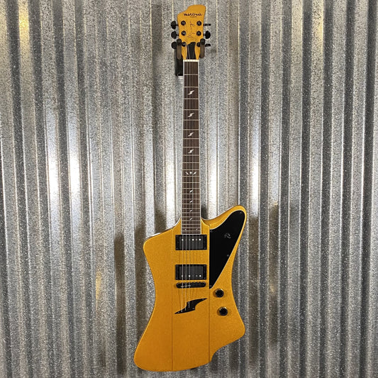 Westcreek Guitars Mirage T Bird Style Dual Humbucker Guitar Gold #0076 Used