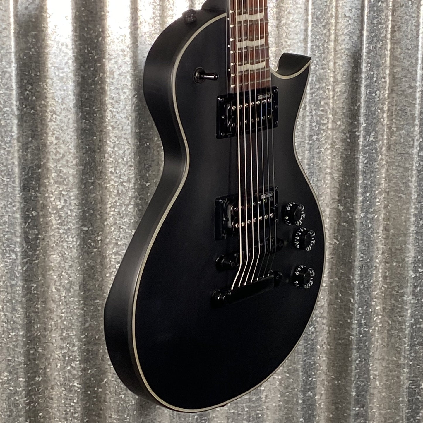 ESP LTD EC-257 7 String Black Satin Guitar EC257BLKS #1494 Used