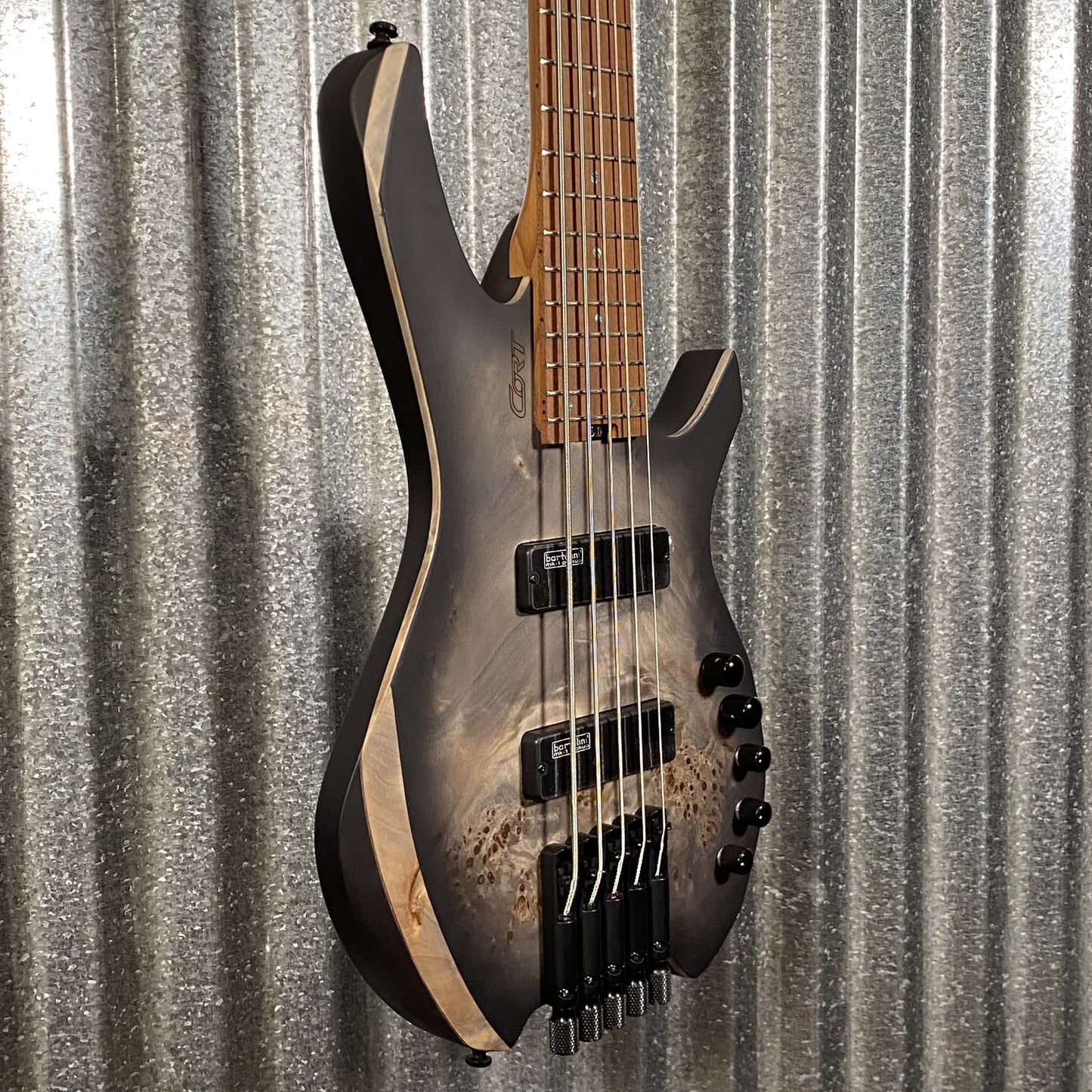 Cort Artisan Series Space Headless 5 String Bass Star Dust Black SPACE5SDB & Bag #8576