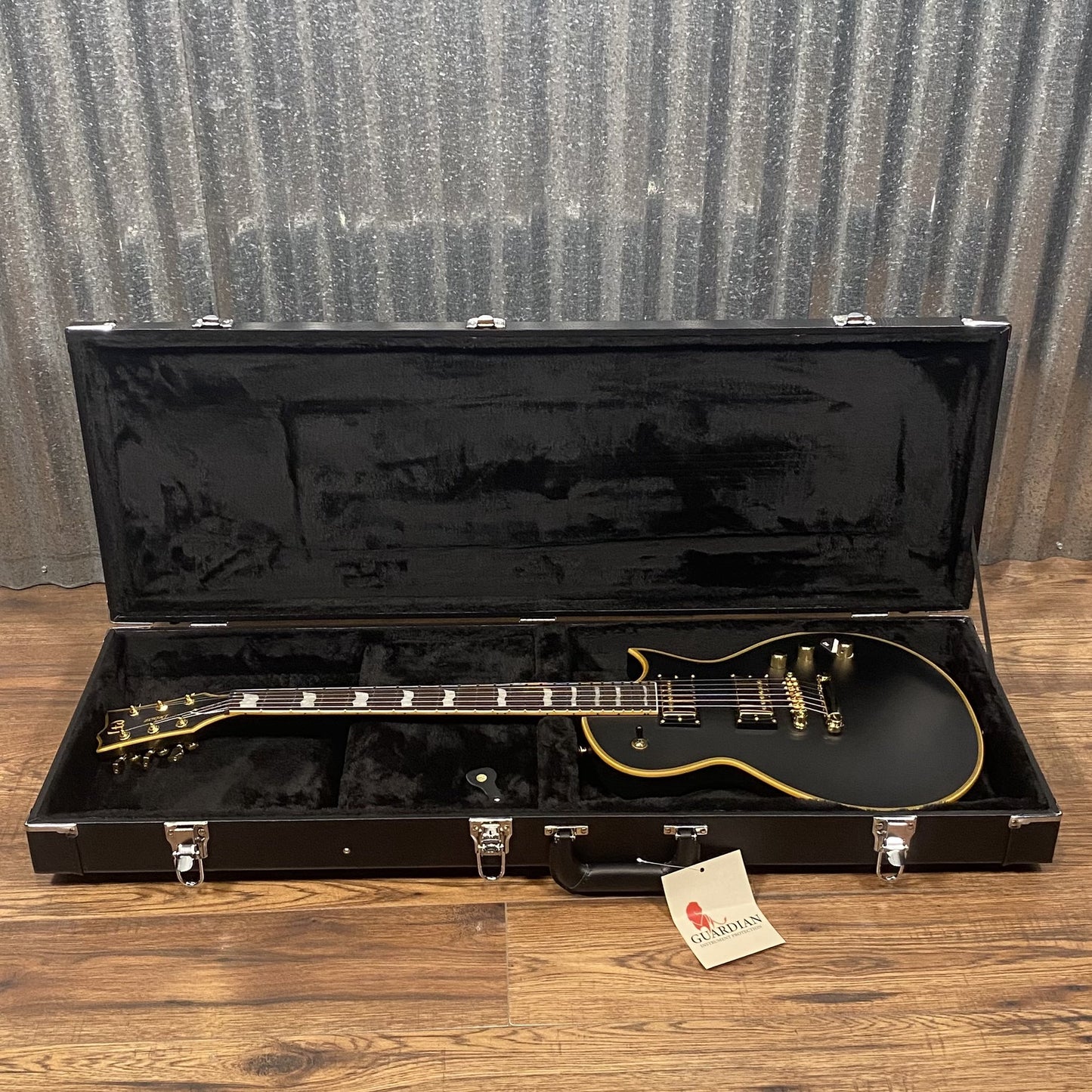 ESP LTD EC-1000 Vintage Black Seymour Duncan Guitar & Case #0674 Used