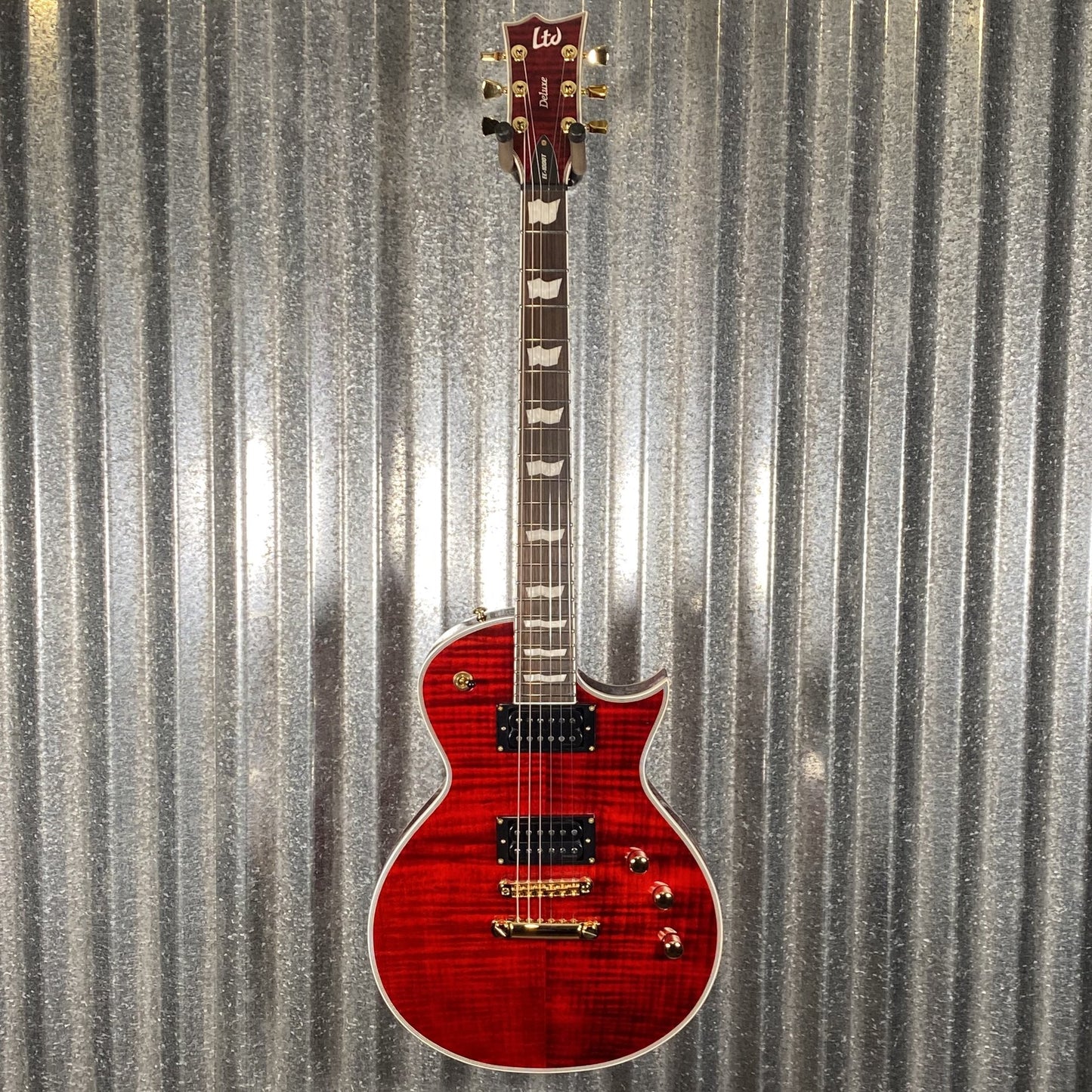 ESP LTD EC-1000T CMT Flame Top See Thru Black Cherry Guitar EC1000TCTMFMSTBC #1634 Used