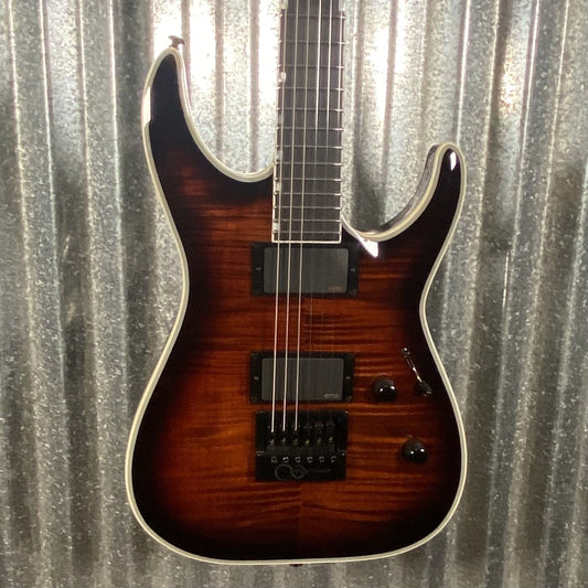 ESP LTD MH-1000 Evertune Dark Brown Sunburst Guitar LMH1000ETFMDBSB #0746 Used