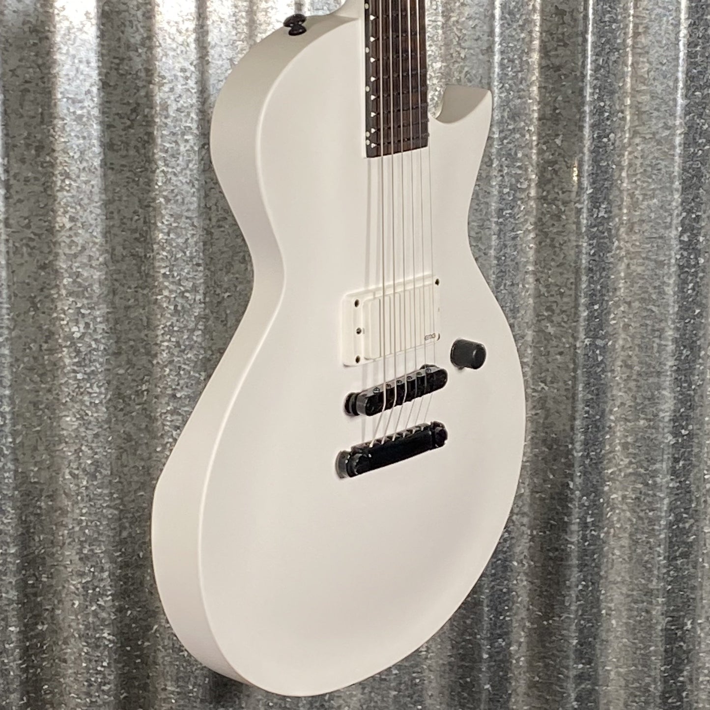 ESP LTD EC Arctic Metal Snow White Satin Guitar ECARMSWS #0778 Used