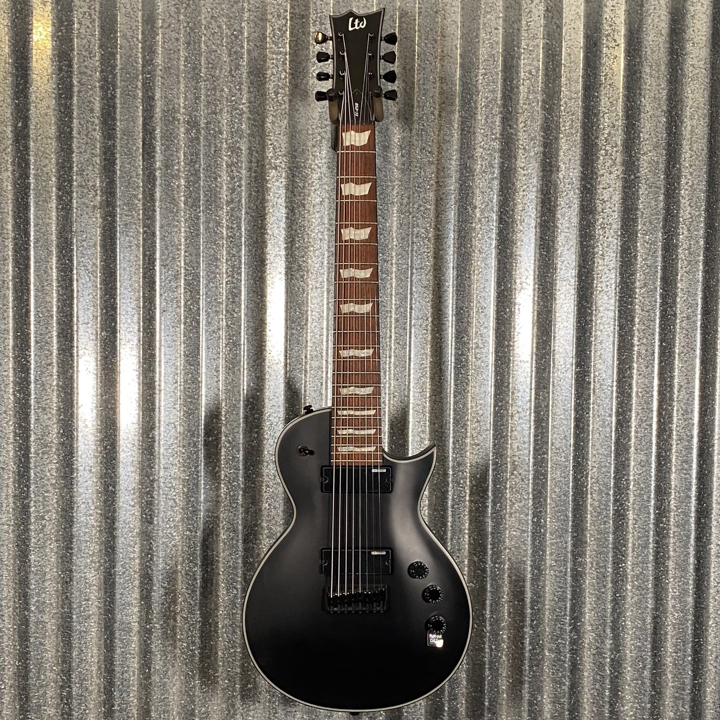 ESP LTD EC-258 8 String Black Satin Guitar EC258BLKS #1577  Used