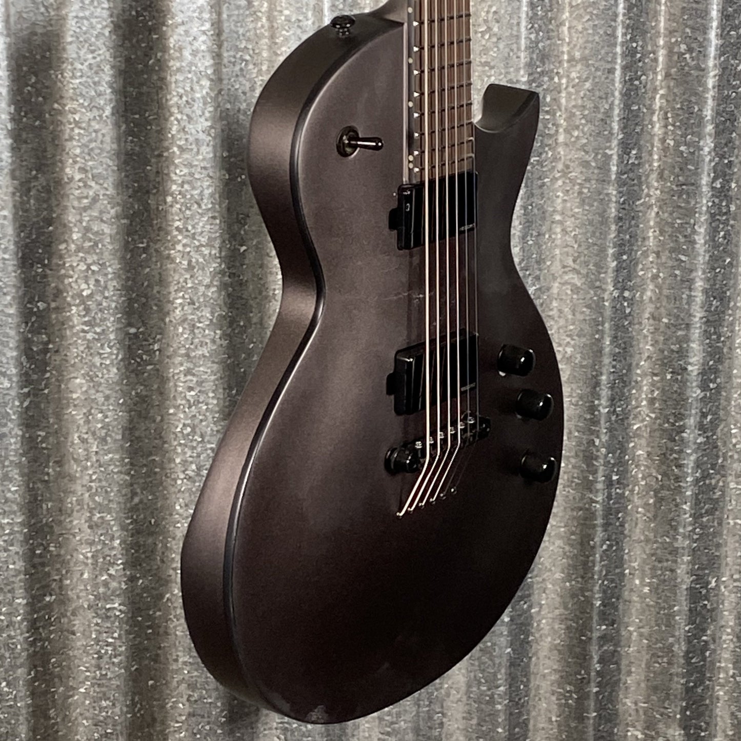 ESP LTD EC-1000 Baritone Charcoal Metallic Satin Guitar EC1000BCHMS #1176 Used