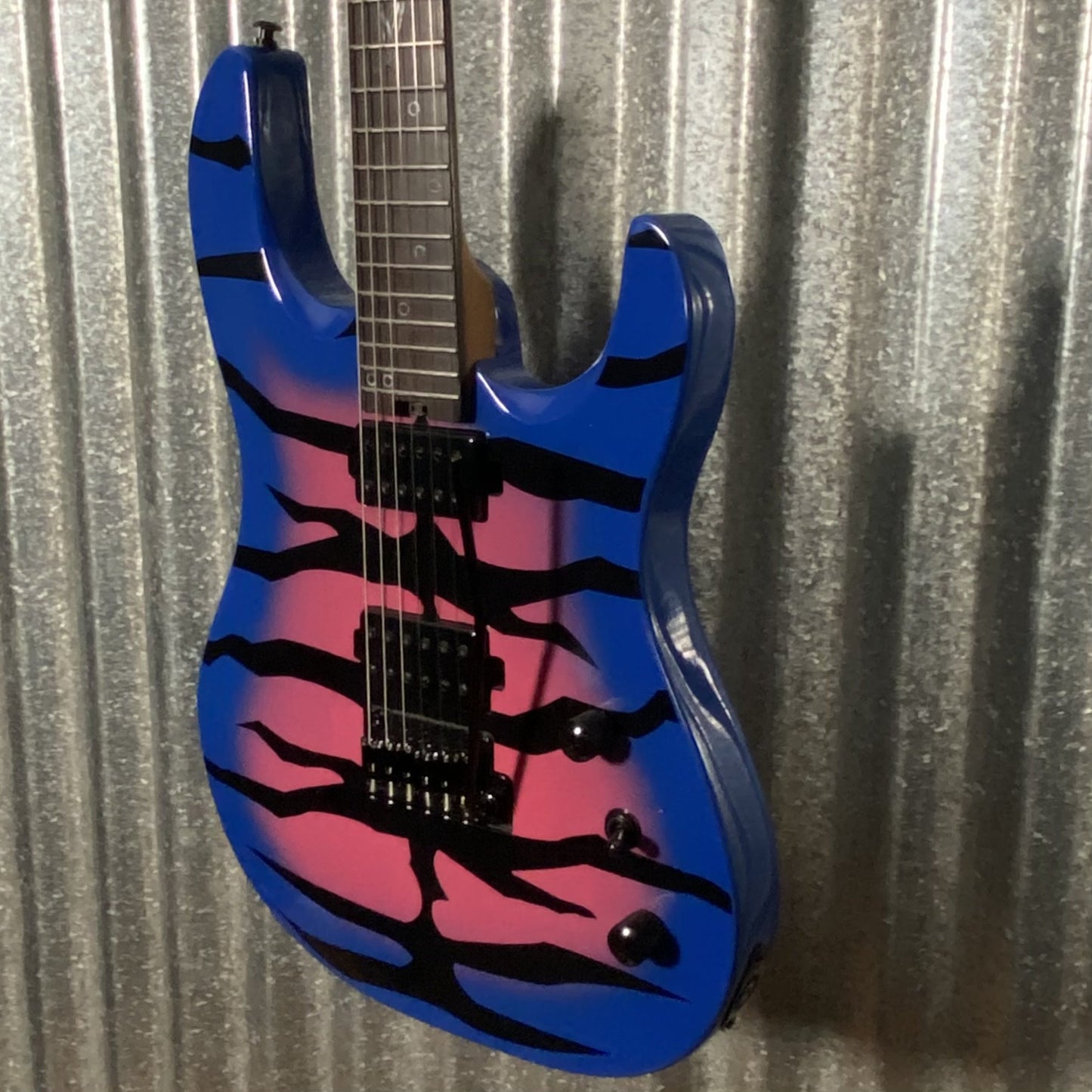 Westcreek Guitars Aetheris Superstrat Blue Tiger Guitar #0015 Used