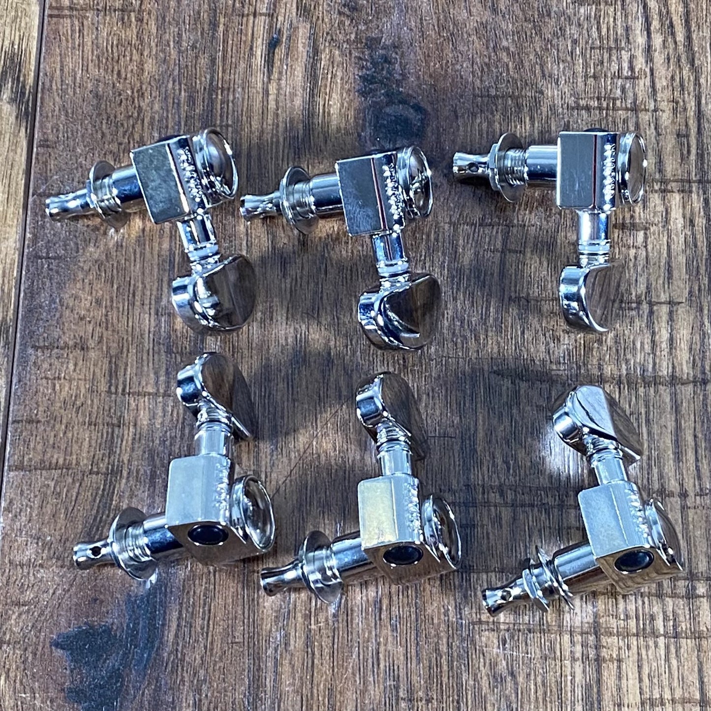 Grover 102 Rotomatics 3+3 Tuning Machine Set Nickel Used