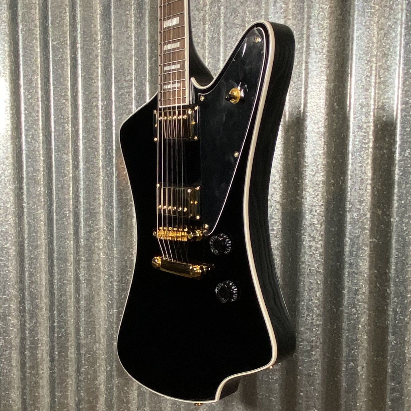 Westcreek Guitars Mirage T Bird Style Dual Humbucker Guitar Black #0081 Used