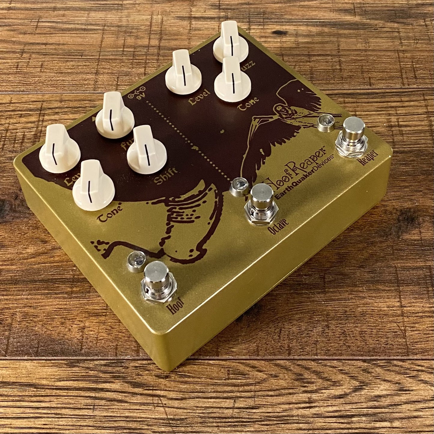 Earthquaker Devices Hoof Reaper Fuzz Octave Guitar Effect Pedal Used