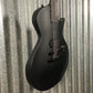 ESP LTD EC Black Metal Black Satin Guitar ECBKMBLKS #1990 Used