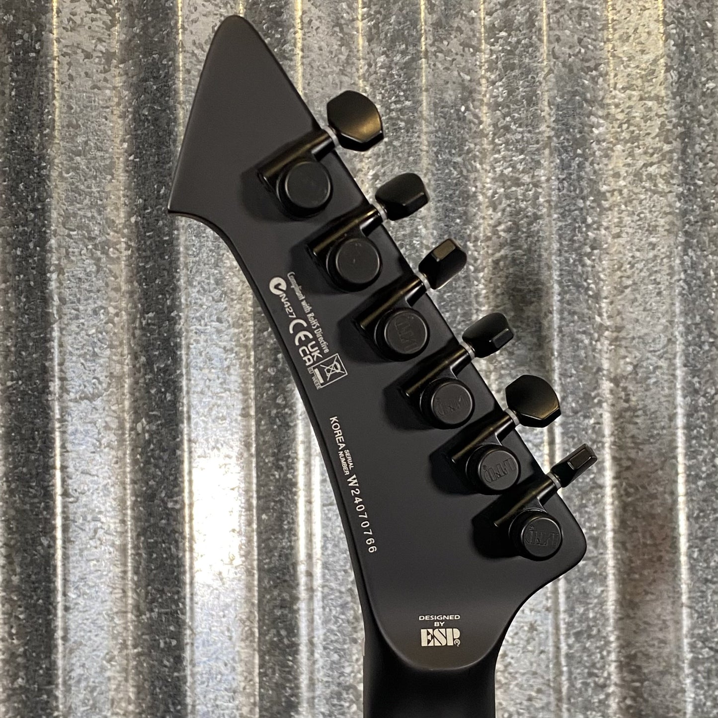 ESP LTD Vulture Jame Hetfield Black Satin Guitar & Case VULTUREBLKS #0766 Used