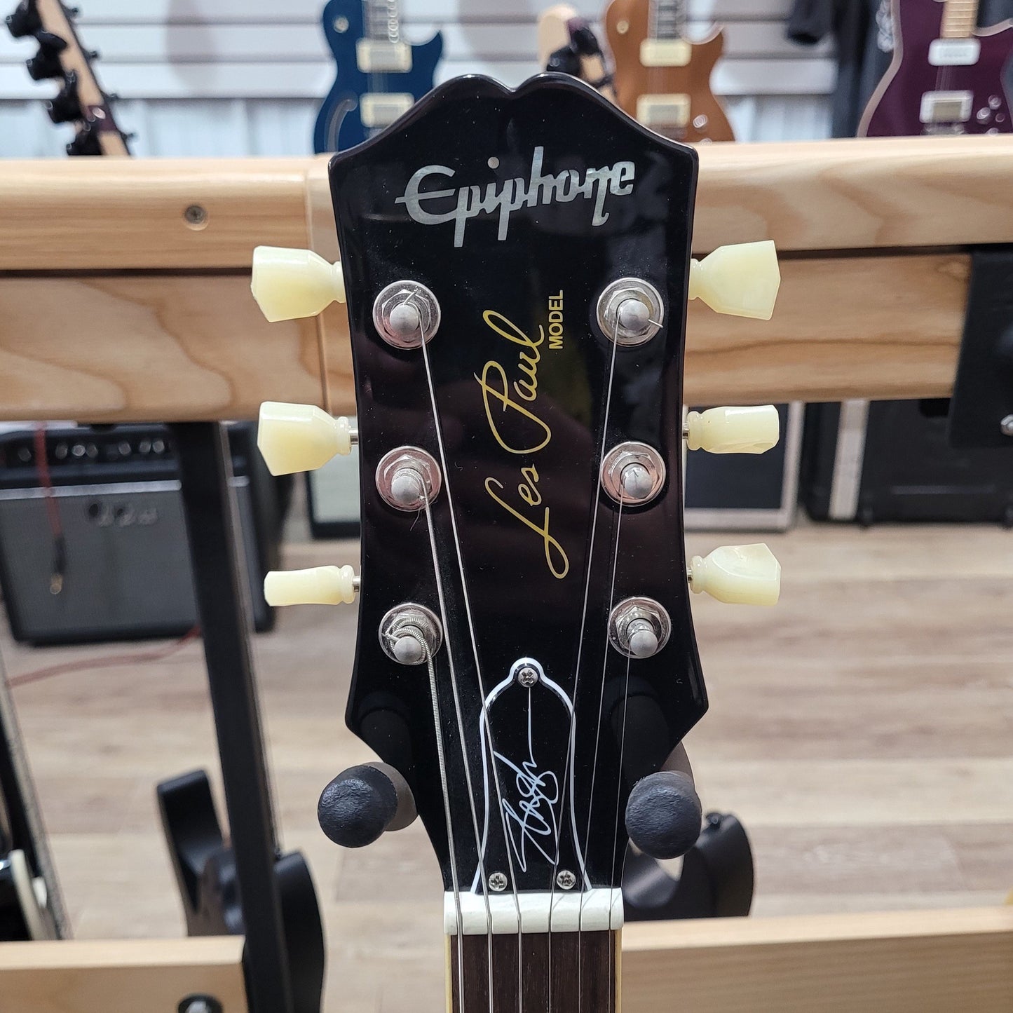 Epiphone Slash Standard Les Paul Anaconda Burst Guitar #3276 Cracked