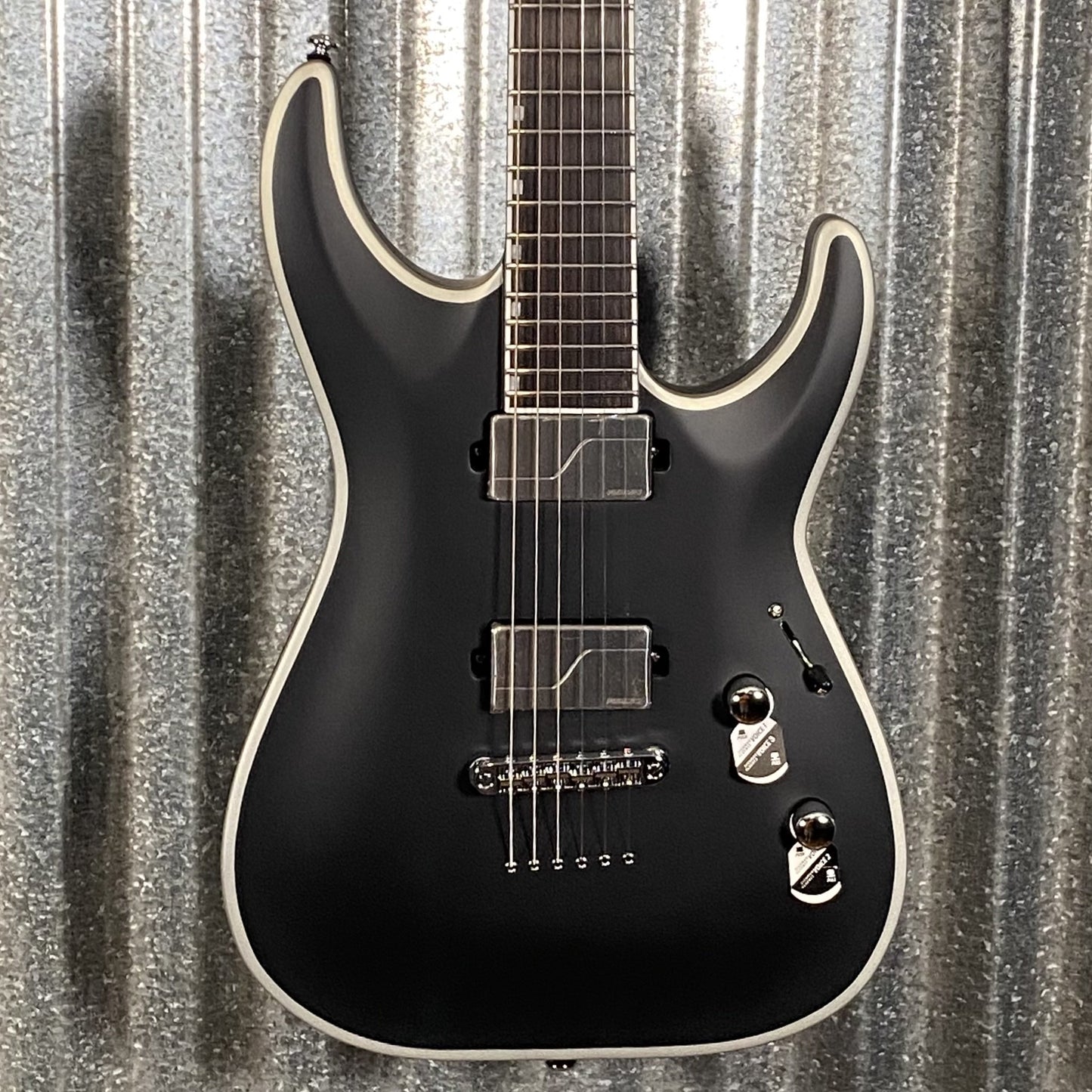 ESP LTD MH-1000NT Bold Binding Black Satin Guitar #1064 Used