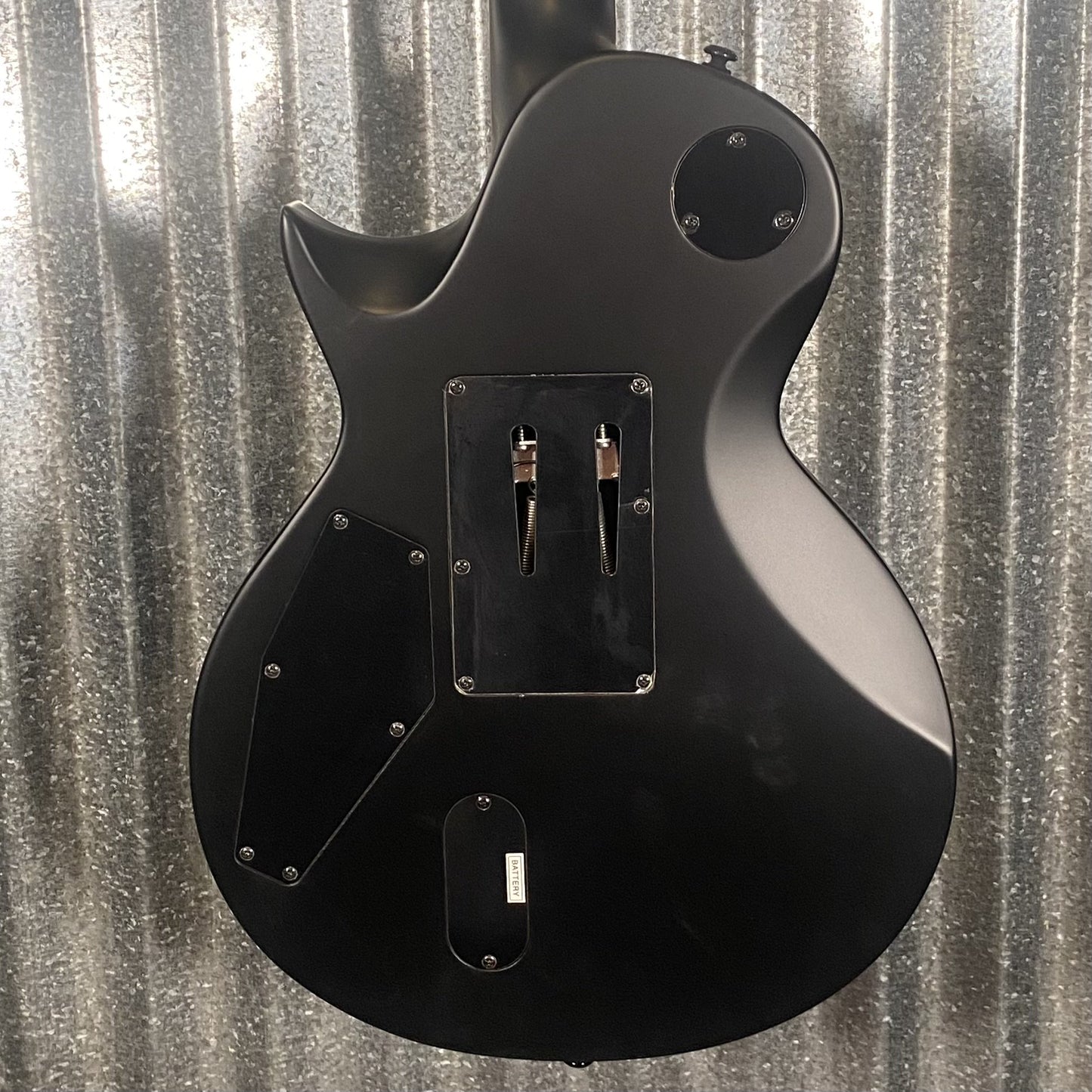 ESP LTD EC-1000 FR Floyd Rose Black Satin EMG Guitar & Case #2978 Used
