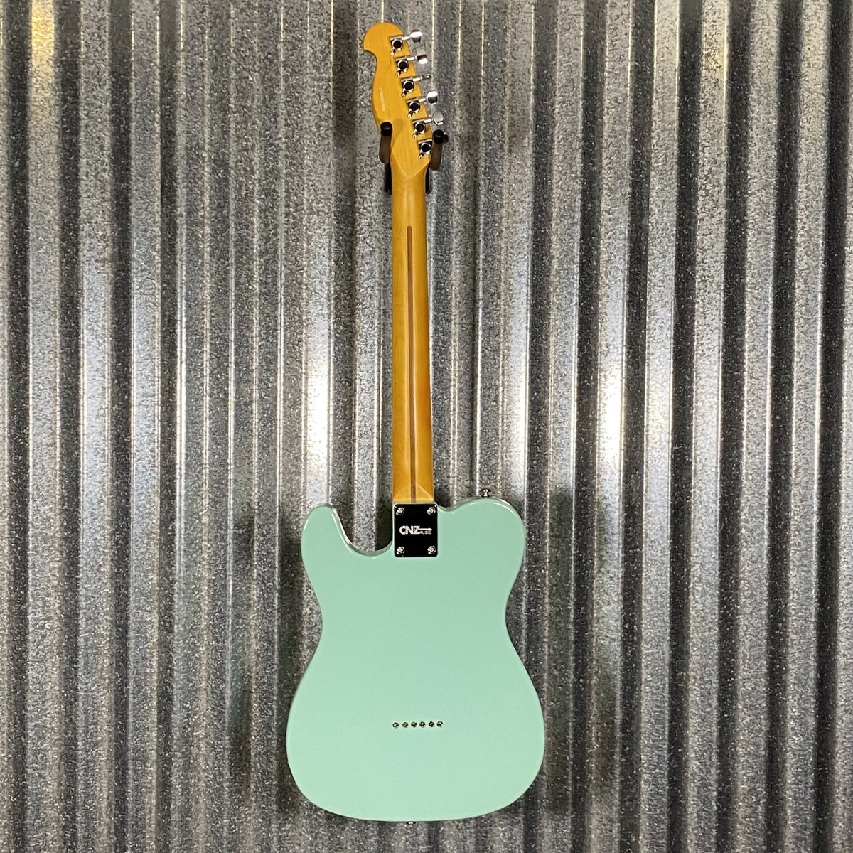 CNZ Audio TL-SHH-SG-TRPG Surf Green Semi Hollow Guitar & Bag #0854 Used