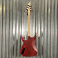Musily MSM6 Heavy Metal Hard Tail Ash Transparent Lava Red Guitar #0001