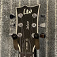 ESP LTD EC-1000 ET Evertune Bold Binding Black Guitar EC1000ETBBBLKS #0743 Used