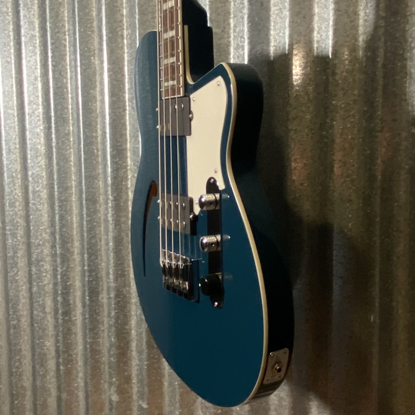 Reverend Dub King 4 String Semi Hollow Bass High Tide Blue #70811