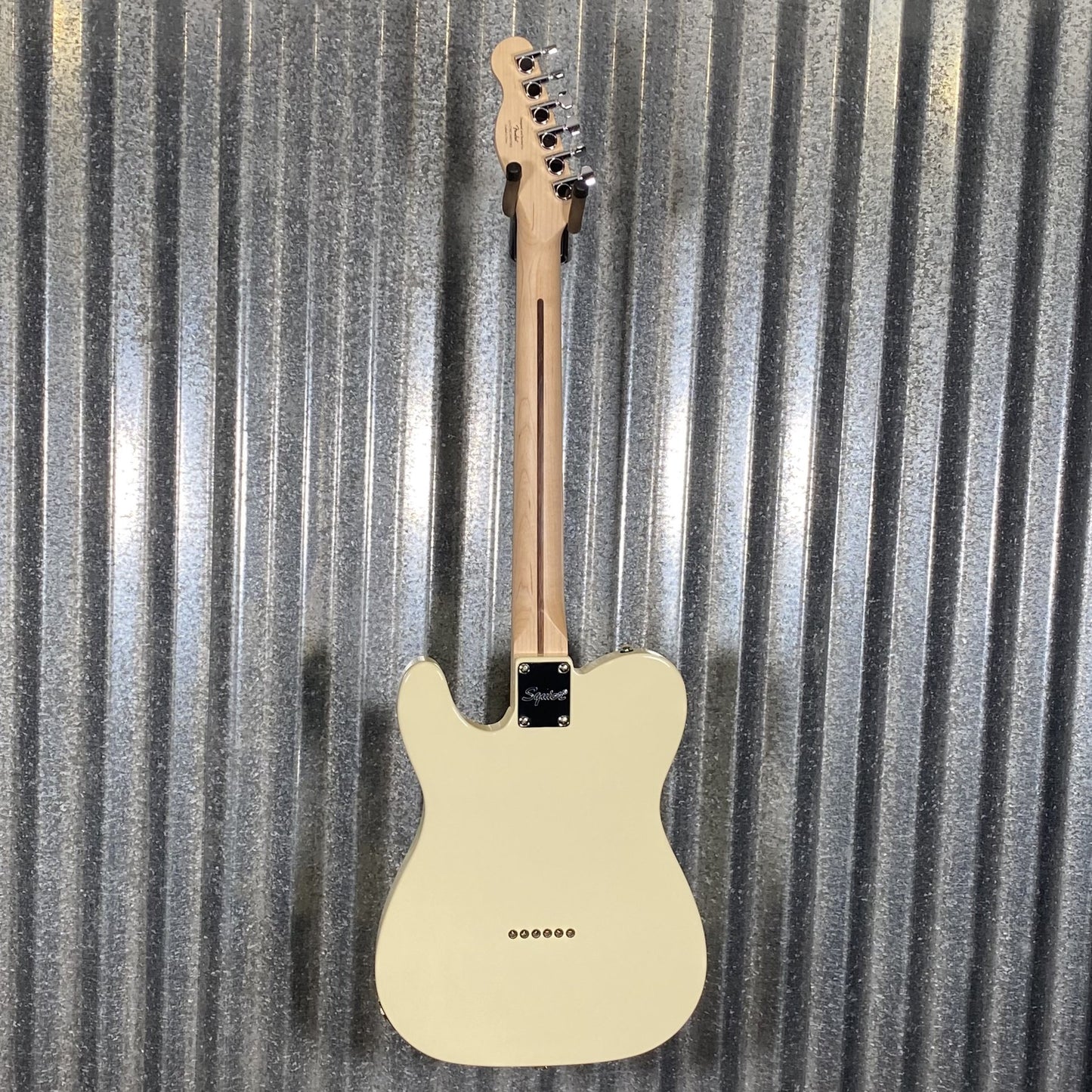 Fender Squier Telecaster Thinline Semi Hollow Olympic White Guitar #7392 Used