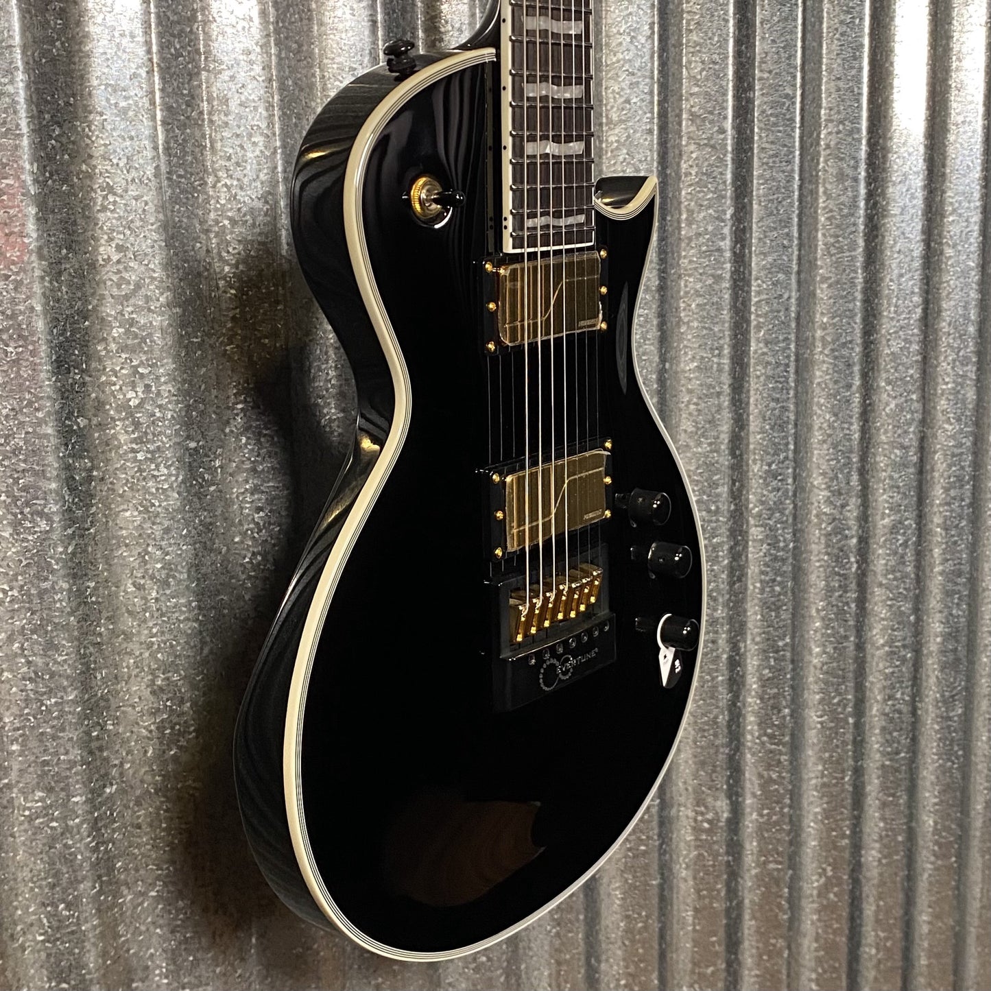 ESP LTD EC-1007B Evertune Baritone 7 String Black Guitar EC1007BETBLK #1094 Used