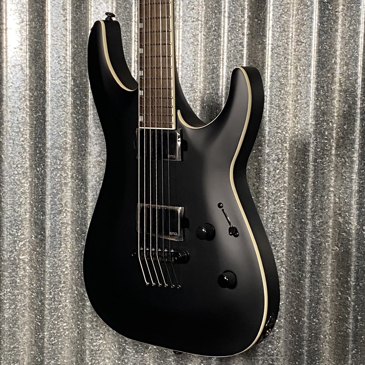 ESP LTD MH-1000B Baritone Black Satin Guitar MH1000BBLKS #1485 Used
