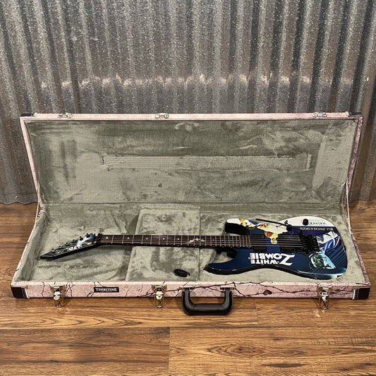 ESP LTD KH-WZ Kirk Hammett White Zombie Graphic EMG Guitar & Case LKHWZ #3808 Used