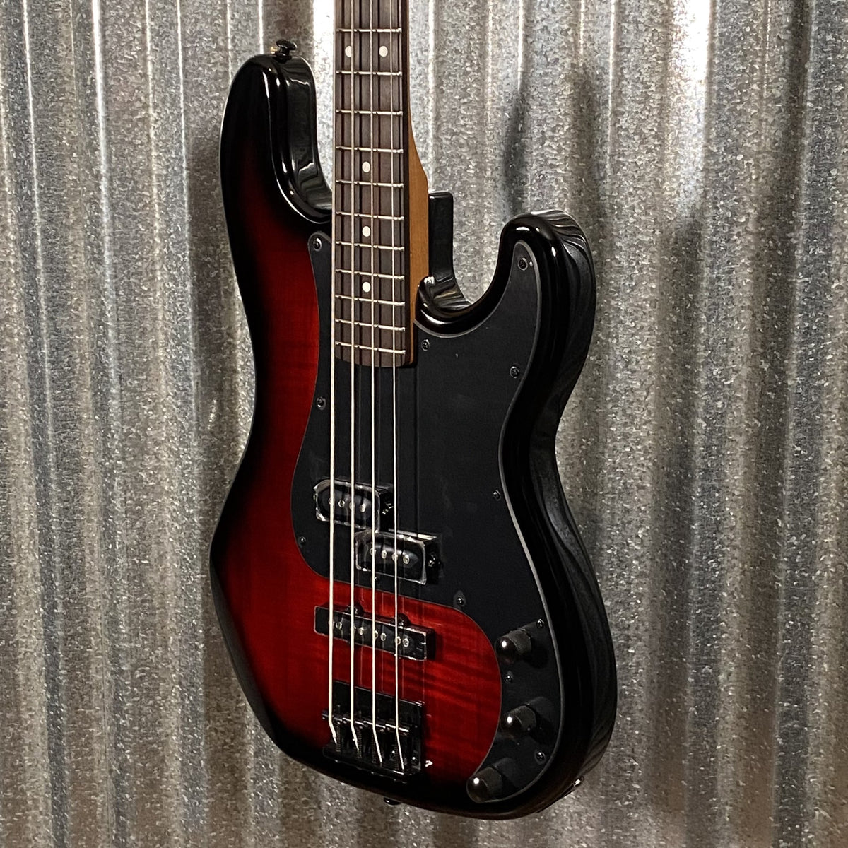 ESP LTD Surveyor 204DX Red Burst 4 String Bass #1996 Used