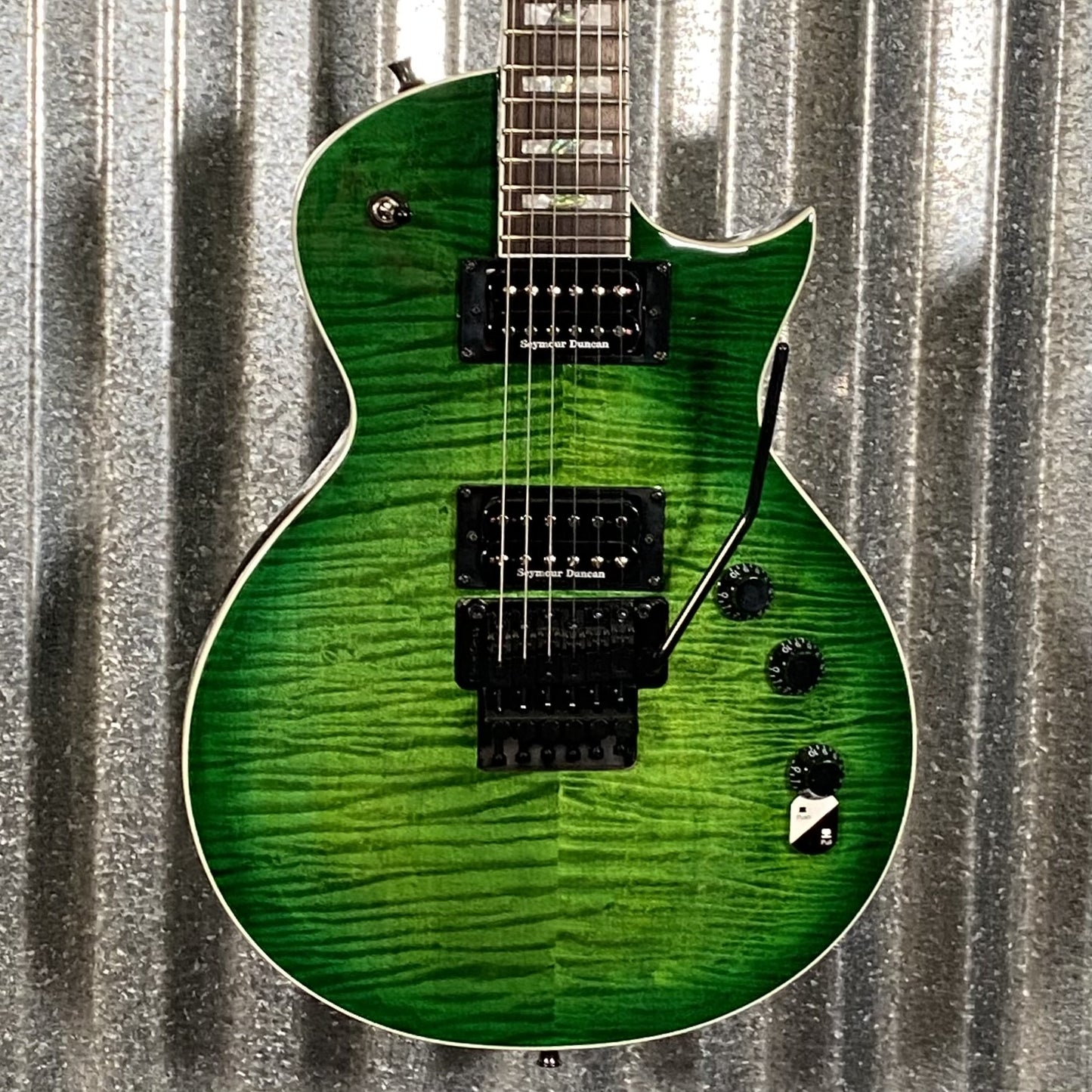 ESP LTD Alex Skolnick AS-1 Lime Burst Guitar & Case #0787 Used