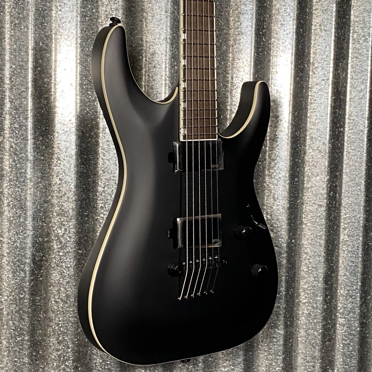 ESP LTD MH-1000B Baritone Black Satin Guitar MH1000BBLKS #1485 Used
